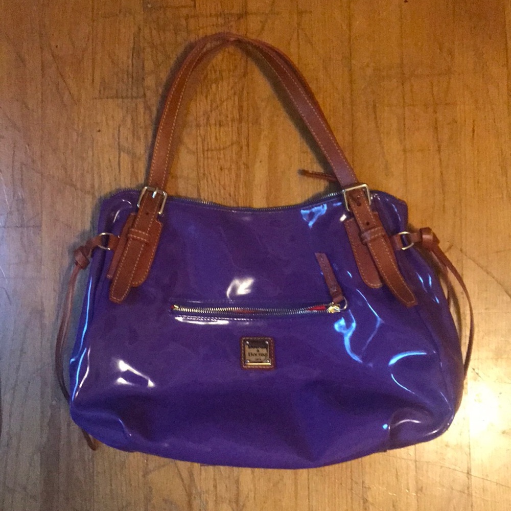 Dooney & Burke Patent Leather Large Nina Bag
